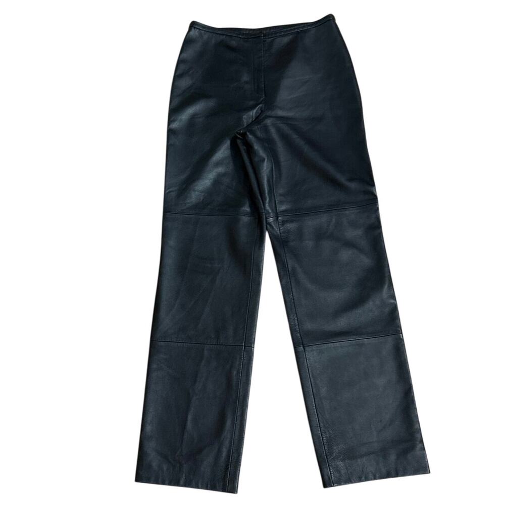 Episode Size 10 Leather Pants Straight Leg Black Moto Biker Goth Grunge Rocker